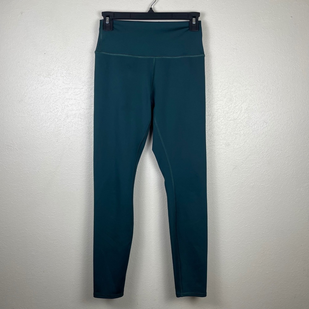 ALO YOGA High‎ Waist Leggings Dark Teal Green Athletic Workout Pants Size M